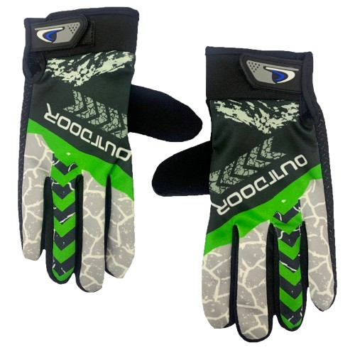 Guanti Protettivi Per Bici Taglia Unica Con Chiusura Regolabile Mod:94420